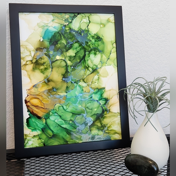 Abstract Green Painting - Picture 1 of 2